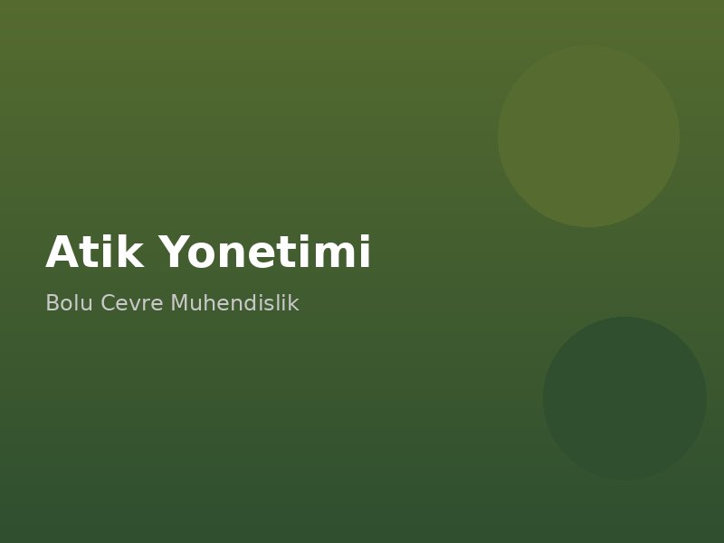 Bolu Çevre ve Danışmanlık
