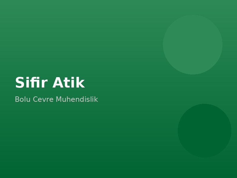 Bolu Çevre ve Danışmanlık